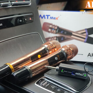 Combo 2 Micro Karaoke Không Dây MTMAX AK91 Cao Cấp Kèm Pin