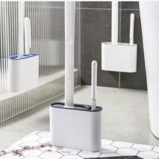 Combo Bàn Chải Vệ Sinh Toilet Bằng Silicone Và Bàn Chà Tiện Dụng