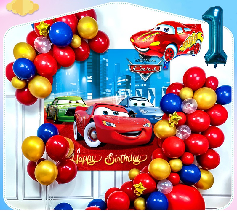 Bộ Sinh Nhật Hình Xe Hơi Bộ Sinh Nhật Hình Xe Hơi