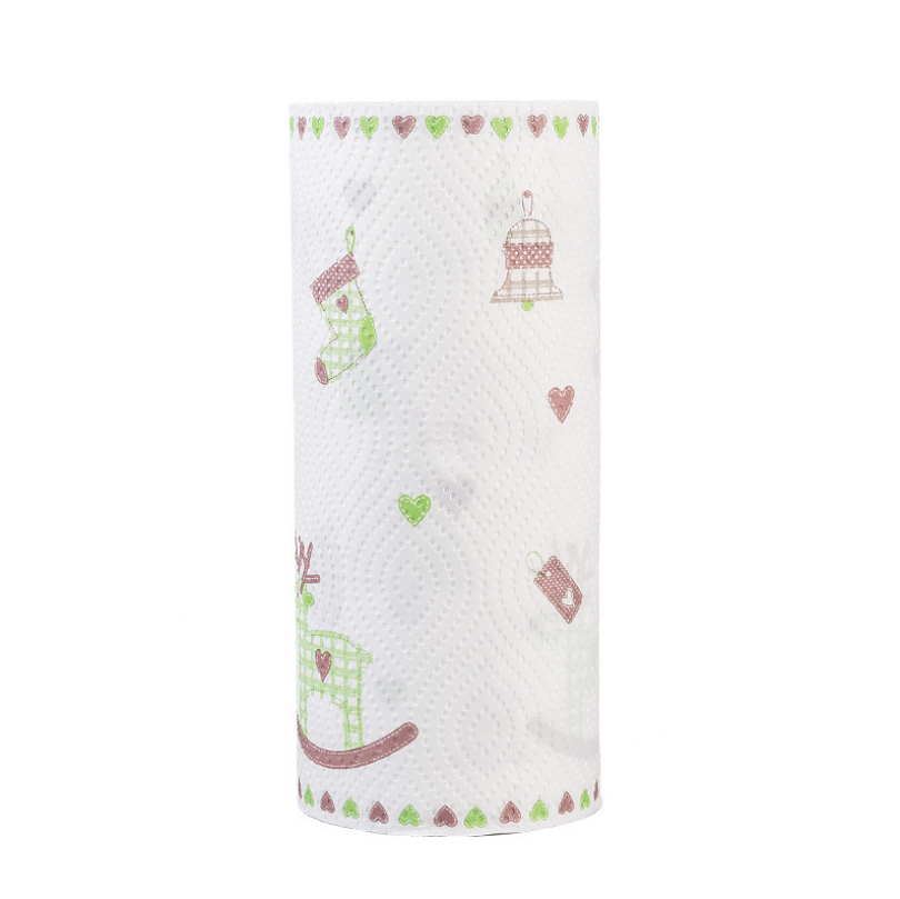 Cuộn Giấy Lau Hoa Văn Chất Liệu Rayon Có Thể Giặt Đượcu Bếp Đa Năng 24X15Cm Cuộn Giấy Lau Hoa Văn Chất Liệu Rayon Có Thể Giặt Đượcu Bếp Đa Năng 24X15Cm