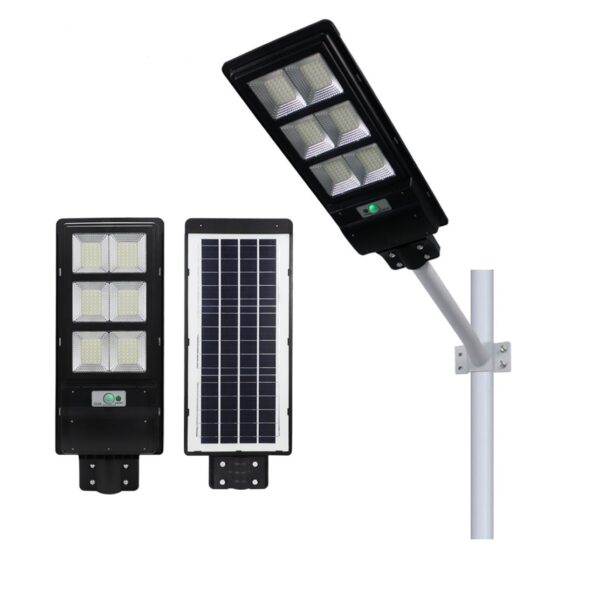 Đèn Đường Năng Lượng Mặt Trời 150W Cảm Biến Siêu Sáng Có Remote Và Giá Đỡ