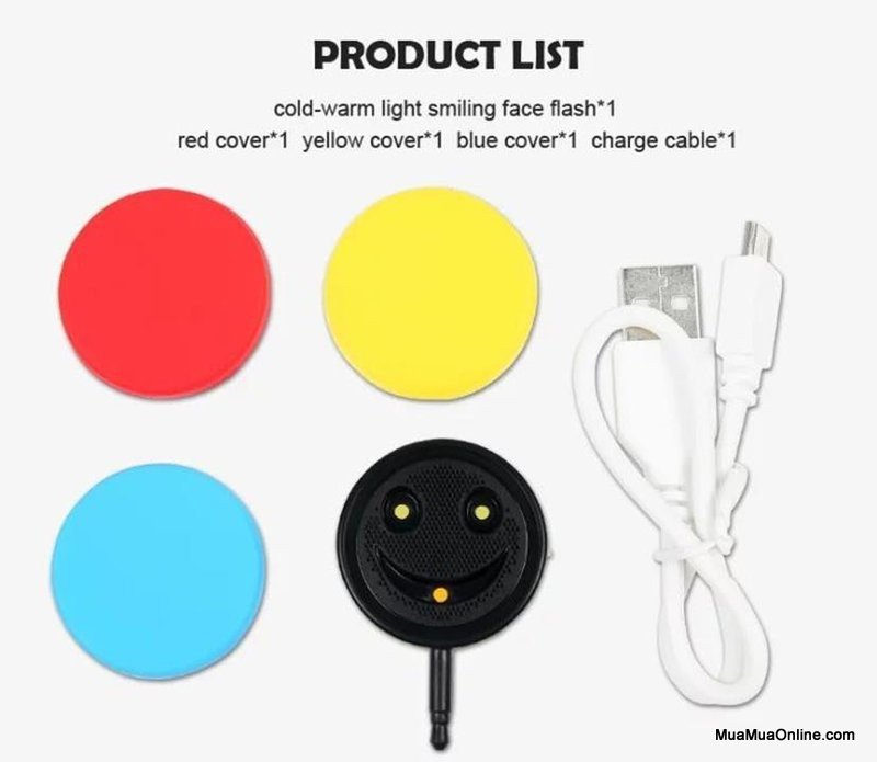 Đèn Flash Mặt Cười Hỗ Trợ Chụp Hình Đèn Flash Mặt Cười Hỗ Trợ Chụp Hình
