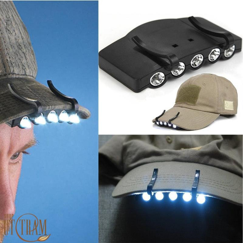 Đèn Gắn Nón, Vành Mũ 5 Led Siêu Sáng Đèn Gắn Nón, Vành Mũ 5 Led Siêu Sáng