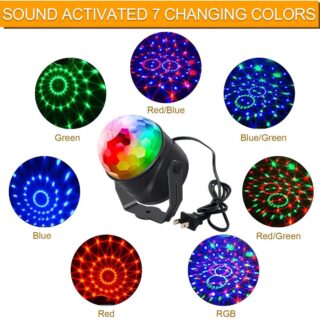 Đèn Led Vũ Trường 7 Màu Party Light Có Remote Điều Khiển 7 Chế Độ Màu Chớp Cực Đẹp