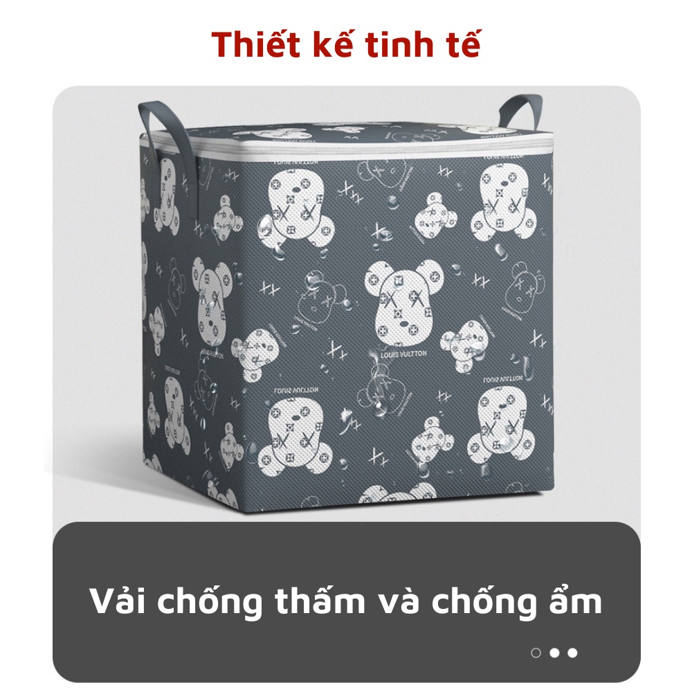 Túi Đụng Đồ 100L Hình Gấu 50X40X48Cm