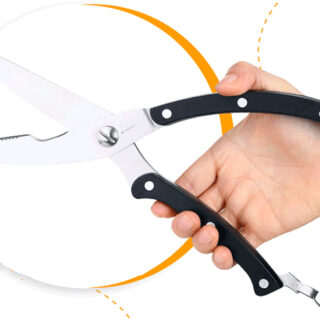 Kéo Cắt Gà Bằng Thép Sắc Bén Có Móc Gài Khóa Dài 25cm
