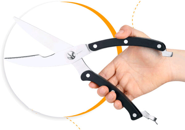 Kéo Cắt Gà Bằng Thép Sắc Bén Có Móc Gài Khóa Dài 25cm