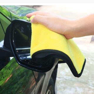 Khăn Lau Xe Microfiber 2 Lớp 30x30cm Chuyên Dụng Vải Bông Mềm Thấm Hút Cực Tốt