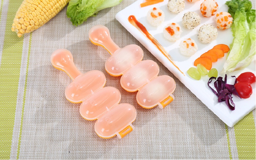 Khuôn Lắc Cơm Hình Tròn Cho Bé 3 Ngăn Khuôn Lắc Cơm Hình Tròn Cho Bé 3 Ngăn