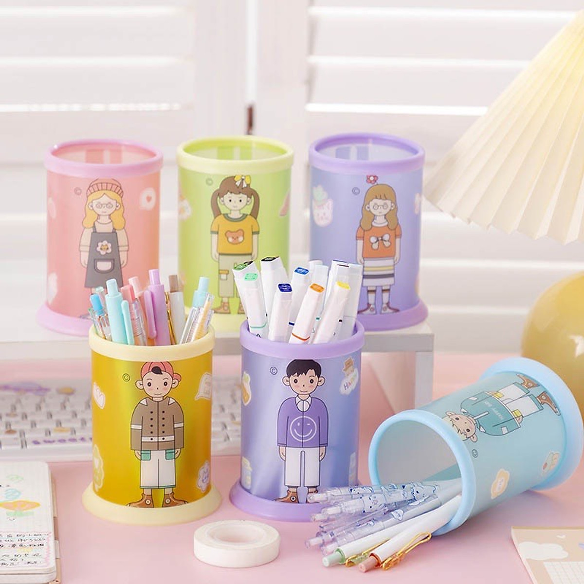 Lọ Đụng Bút Bằng Nhựa Hình Gấu