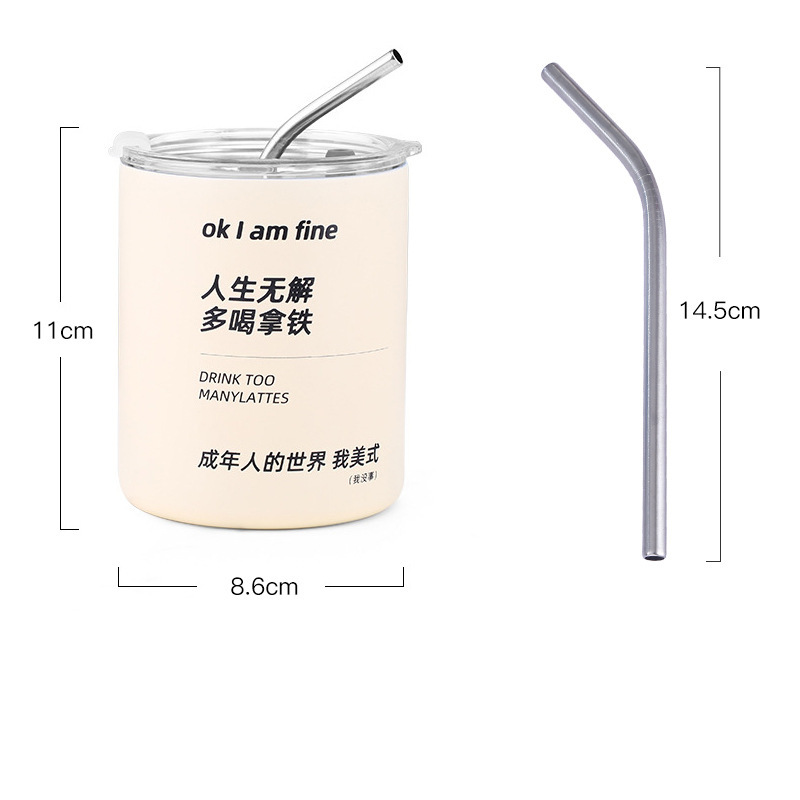 Ly Giữ Nhiệt Good-Morning 360Ml Kèm Ống Hút Ly Giữ Nhiệt Good-Morning 360Ml Kèm Ống Hút