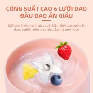 Máy Xay Sinh Tố Mini Juice 6 Lưỡi 420Ml Tiên Lợi