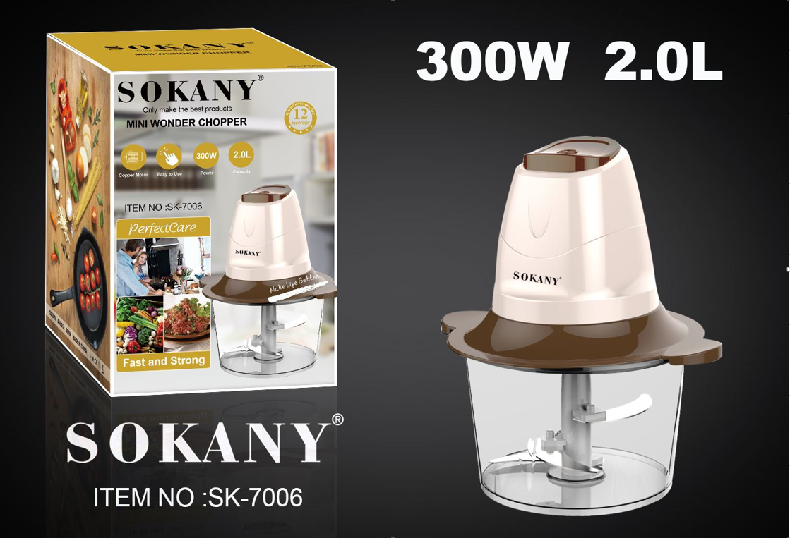 Máy Xay Thịt 300W 2.0L Sokany 7006
