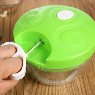 Máy Xay Tỏi Bằng Tay Đa Năng Loại Lớn 13cm Có Dây Kéo