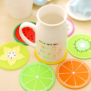 Miếng Lót Ly Hình Trái Cây Đáng Yêu
