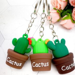 Móc Khóa Cactus Hình Xương Rồng