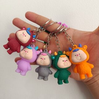 Móc Khoá Hình Bé Khủng Long Có Sừng Cực Đẹp