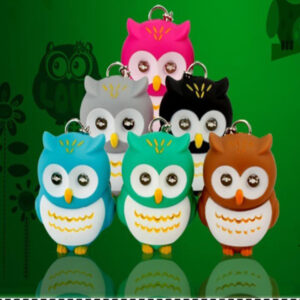 Móc Khóa Hình Chim Cú Có Led Và Âm Thanh