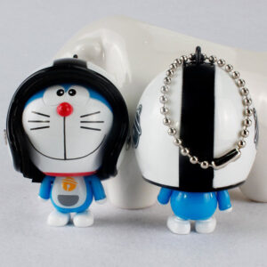 Móc Khóa Hình Doremon Đội Nón Bảo Hiểm Kute