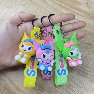 Móc Khoá Hình Thú Kẹp Nơ Dễ Thương