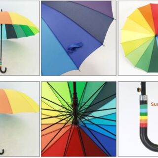 Ô Dù 7 Màu Cao Cấp Loại Lớn Rộng 120cm Dài 96cm