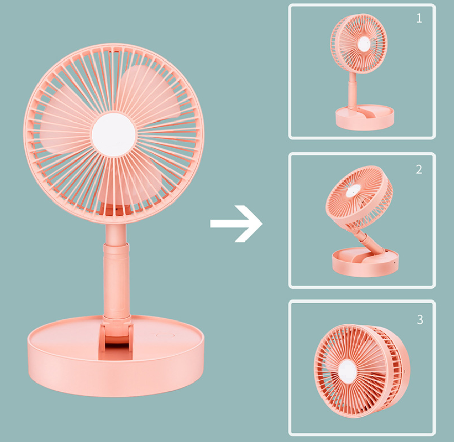 Quạt Sạc Super Để Bàn, Gấp Gọn Tiện Dụng