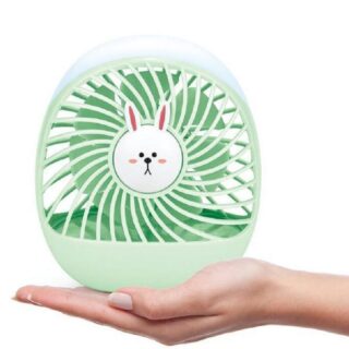 Quạt Mini Pin Sạc Để Bàn Có Đèn Siêu Mát