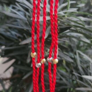 Vòng Tay Chỉ Đỏ 1 Hạt Tròn