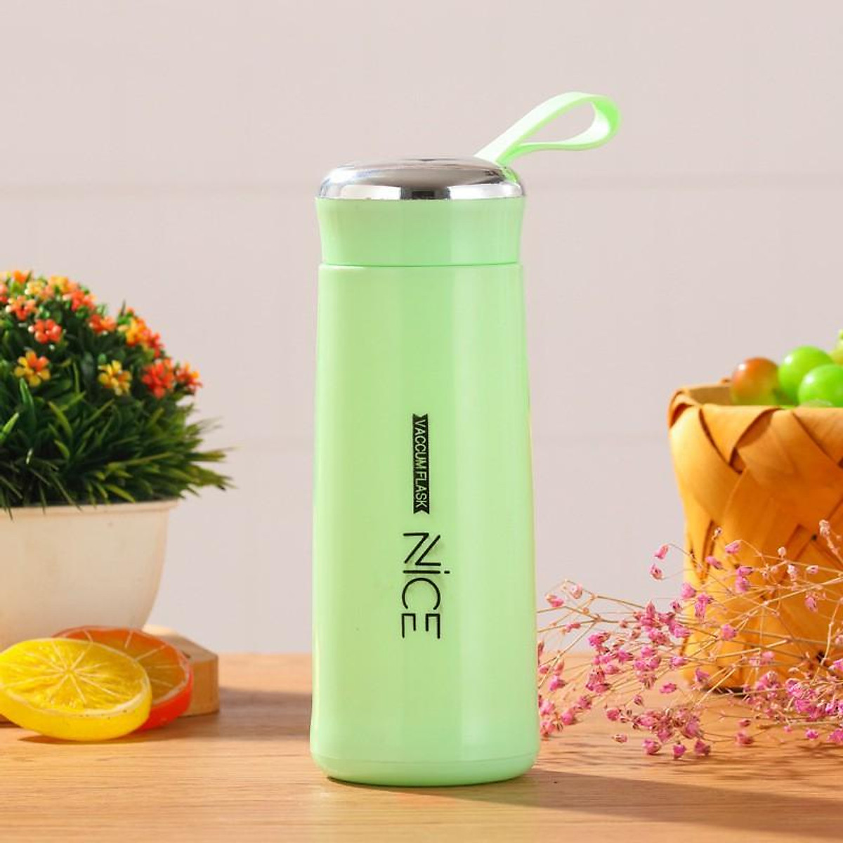 Bình Nice: Bình Giữ Nhiệt Nice Lõi Thủy Tinh 450Ml