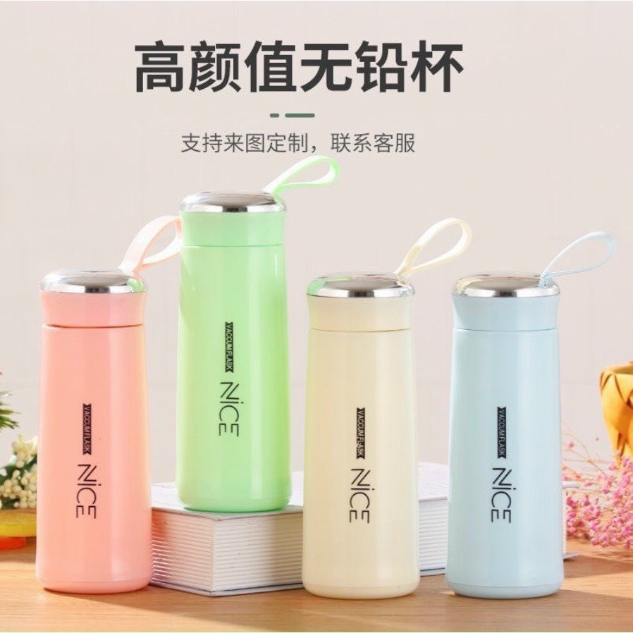 Bình Nice: Bình Giữ Nhiệt Nice Lõi Thủy Tinh 450Ml
