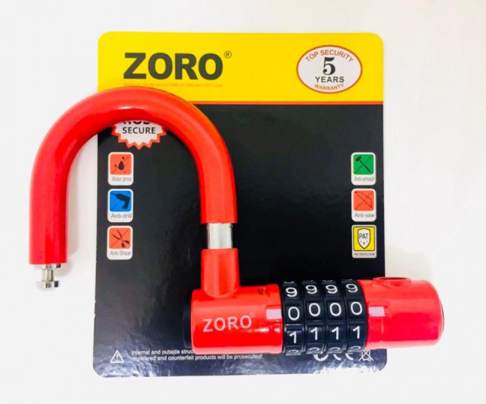 Khóa Zoro 4 Mật Mã Chữ U