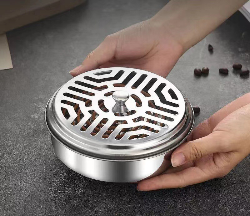 Khay INox Thắp Nhang Muỗi, Đốt Trầm Hương Chống Cháy Khay INox Thắp Nhang Muỗi, Đốt Trầm Hương Chống Cháy