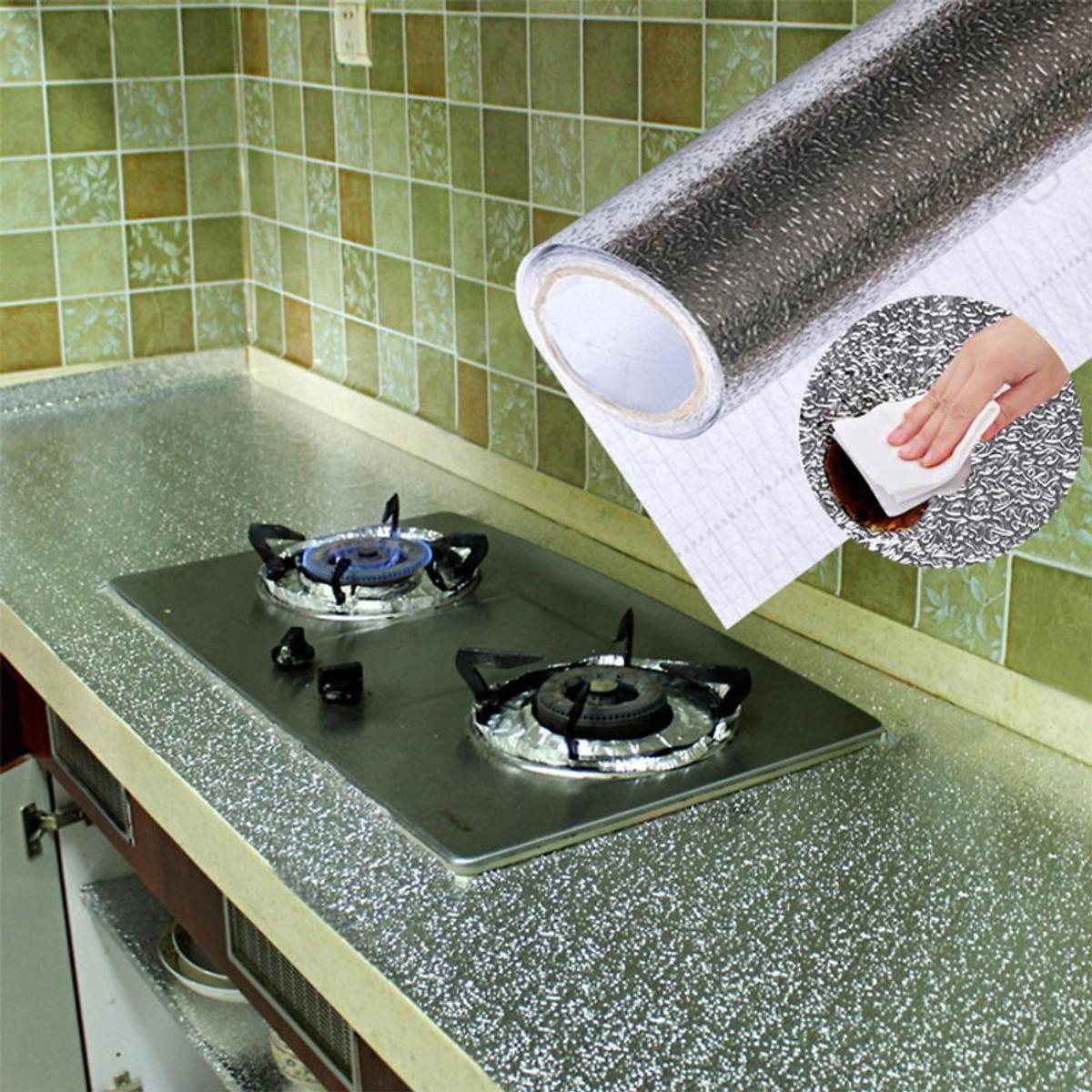 CUỘN GIẤY BẠC DÁN BẾP ( 3m X 60cm )