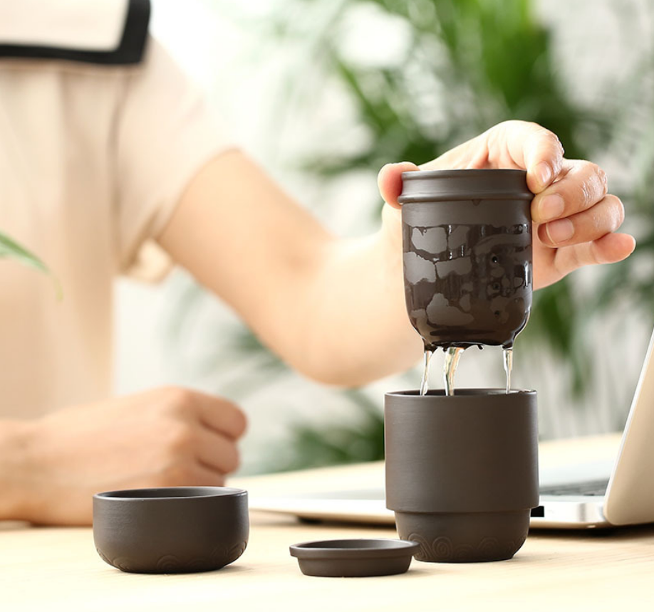 Bộ Bình Trà 4 Tách Kèm Túi Du Lịch Nhỏ Gọn