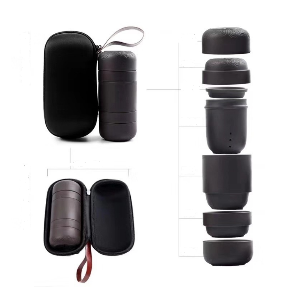 Bộ Bình Trà 4 Tách Kèm Túi Du Lịch Nhỏ Gọn