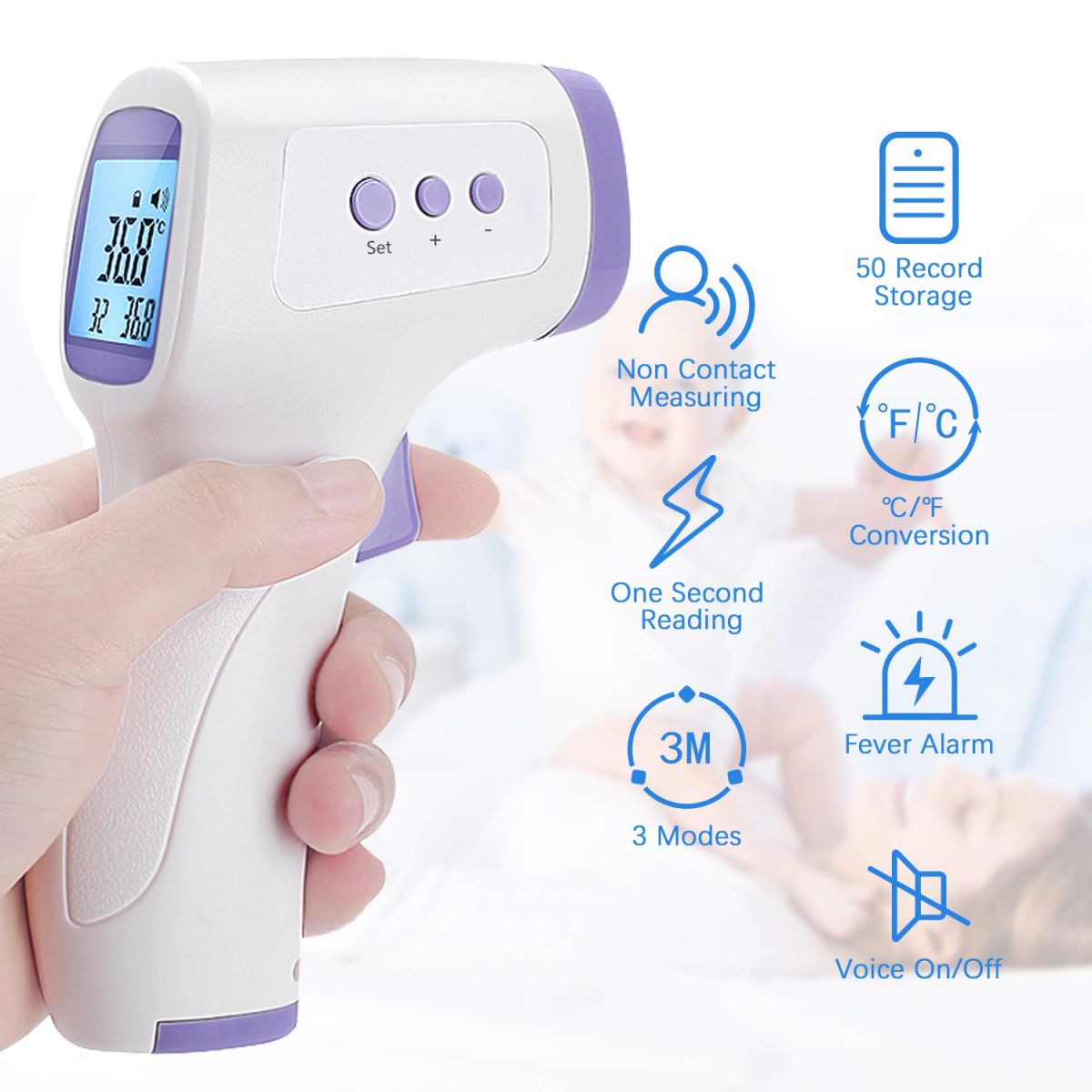 Nhiệt Kế Điện Tử Hồng Ngoại Belove Infrared T1503