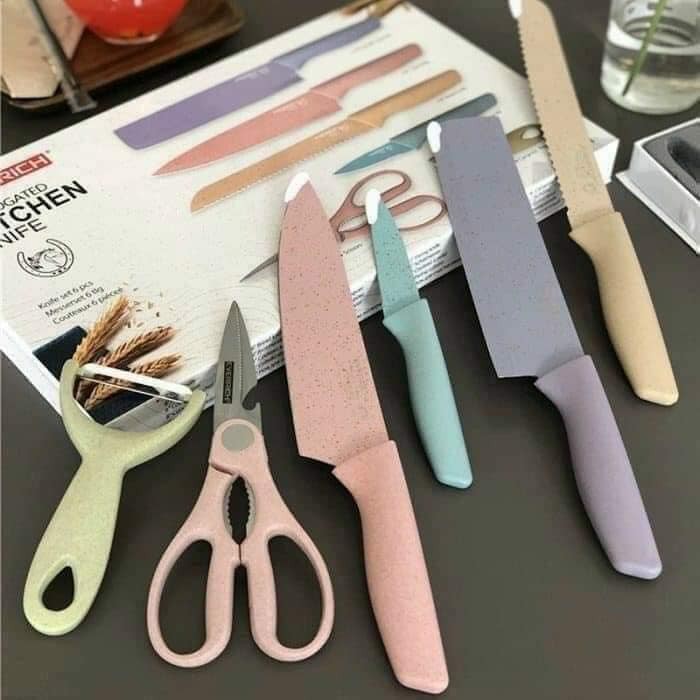 Bộ Dao Lúa Mạch Kitchen 6 Món Cao Cấp(Dao Lúa Mạch) Bộ Dao Lúa Mạch Kitchen 6 Món Cao Cấp(Dao Lúa Mạch)