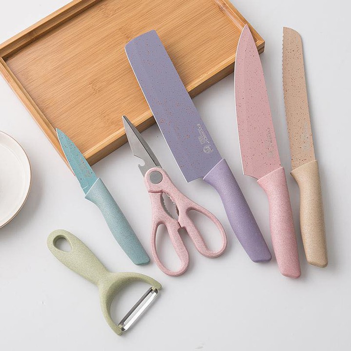 Bộ Dao Lúa Mạch Kitchen 6 Món Cao Cấp(Dao Lúa Mạch) Bộ Dao Lúa Mạch Kitchen 6 Món Cao Cấp(Dao Lúa Mạch)