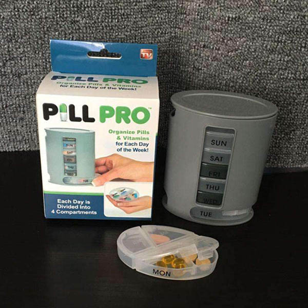 Hộp Đựng Thuốc 1 Tuần Chổng ẩm PILLPRO Hộp Đựng Thuốc 1 Tuần Chổng ẩm PILLPRO