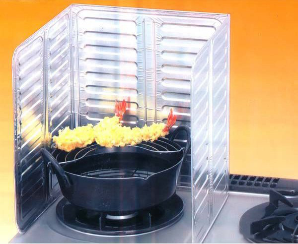 Tấm Chắn Chống Dầu Mỡ Và Gió Cho Bếp Ga Nhật Bản Cao Cấp