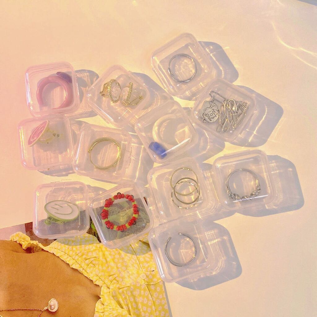 Hộp Nhựa Đựng Trang Sức, Bông Tai Tiện Dụng Đa Năng