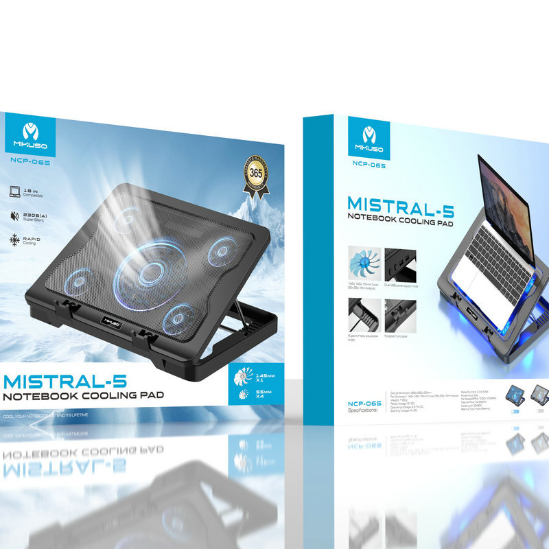 Đế Laptop Tản Nhiệt 5 Fan Có Led Tiện Dụng Đa Năng Đế Laptop Tản Nhiệt 5 Fan Có Led Tiện Dụng Đa Năng