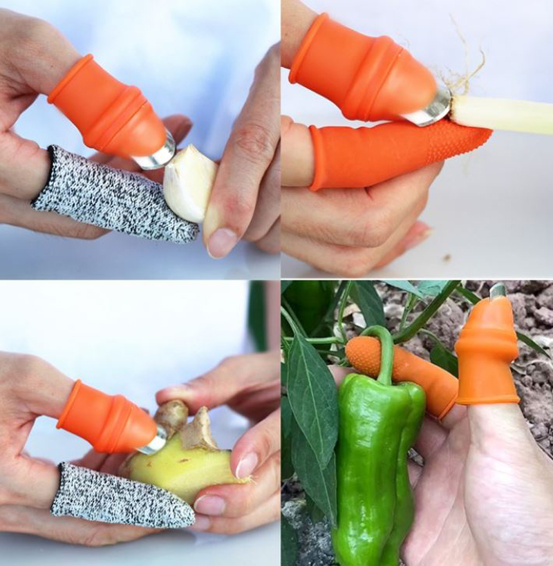 Bộ Dao Ngón Tay Cắt Rau Silicon 5.3x3.1cm