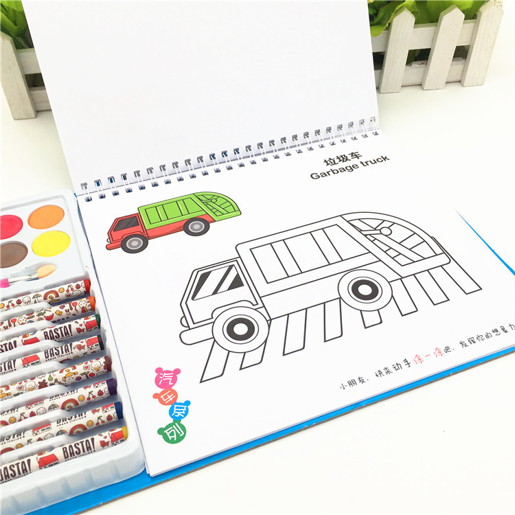 Bộ Tranh Tô Màu 3D Cho Bé (Có Màu) Vui Chơi Sáng Tạo