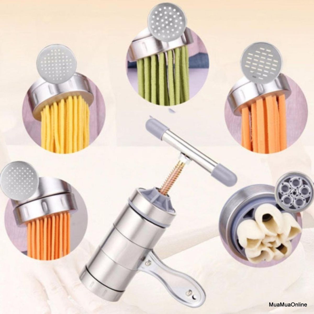 Dụng Cụ Làm Bún Tươi 5 Đầu Inox