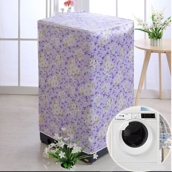 Áo Trùm Máy Giặt Cửa Trước Vải Satin Cao Cấp