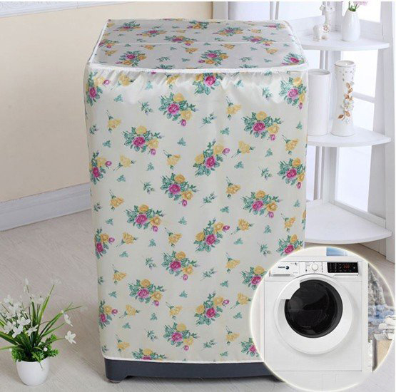 Áo Trùm Máy Giặt Cửa Trước Vải Satin Cao Cấp