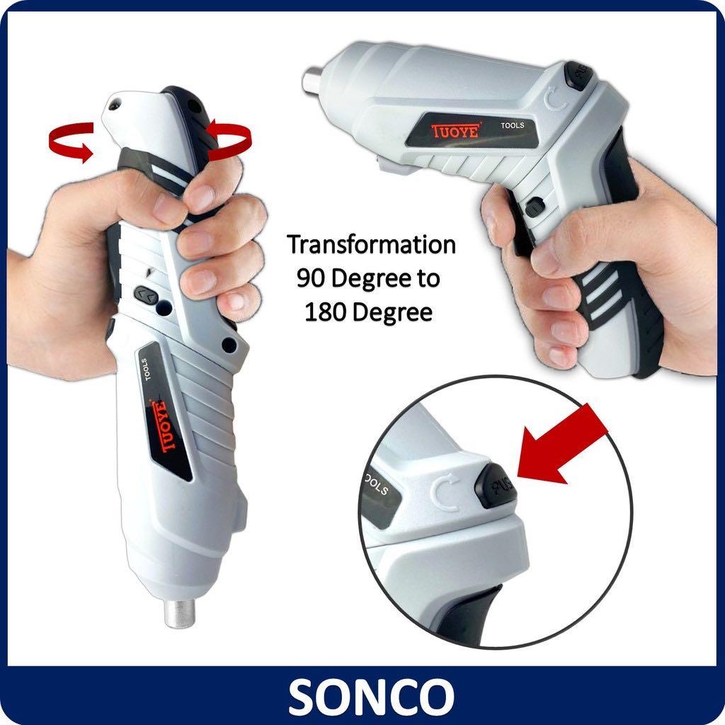 Bộ Máy Khoan Pin Tuoye Cầm Tay 45 Chi Tiết Đa Năng Bộ Máy Khoan Pin Tuoye Cầm Tay 45 Chi Tiết Đa Năng