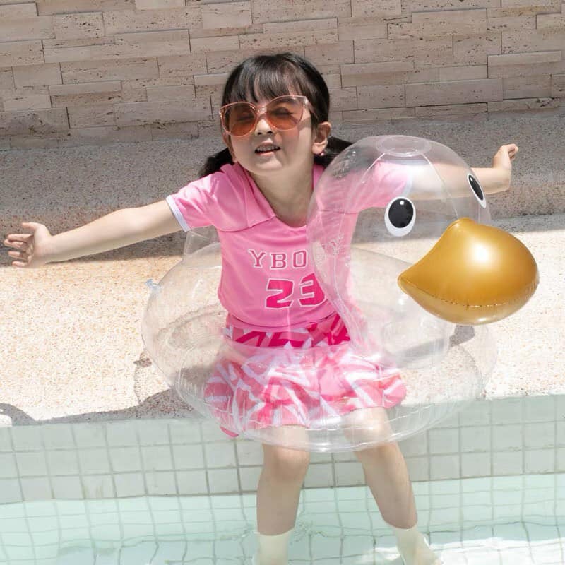 Phao Vịt Trong Suốt Cho Bé Tập Bơi Mùa Hè