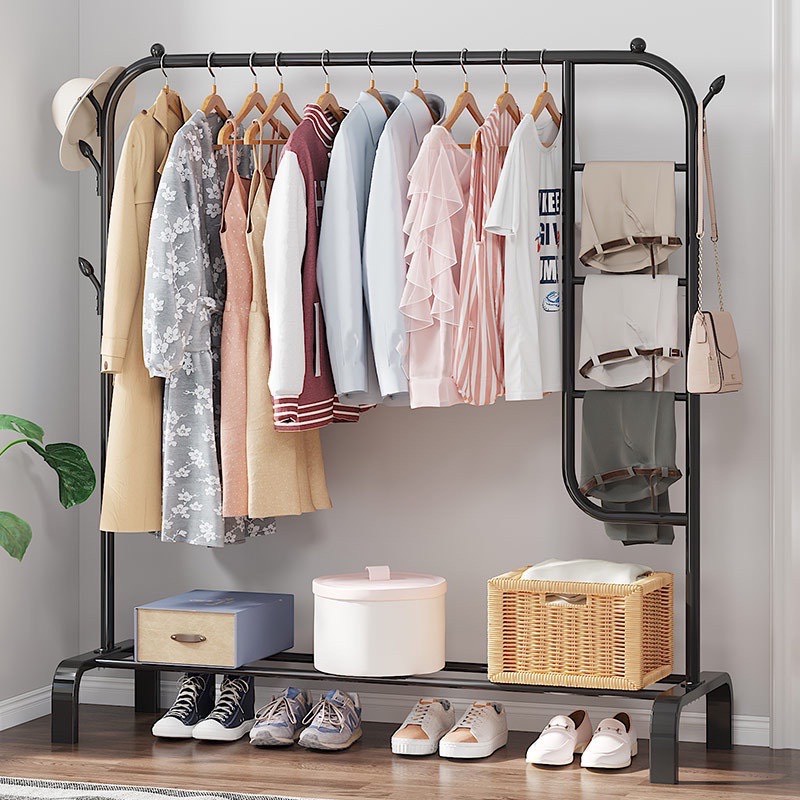 Giá Treo Quần Áo Kèm 8 Móc Bênh Hông 150X110Cm Giá Treo Quần Áo Kèm 8 Móc Bênh Hông 150X110Cm